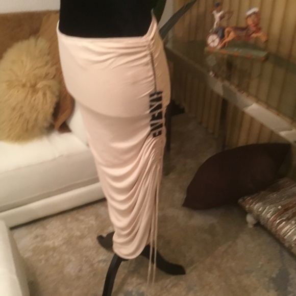 NWT ruched draw string stretch midi skirt M - Picture 7 of 16